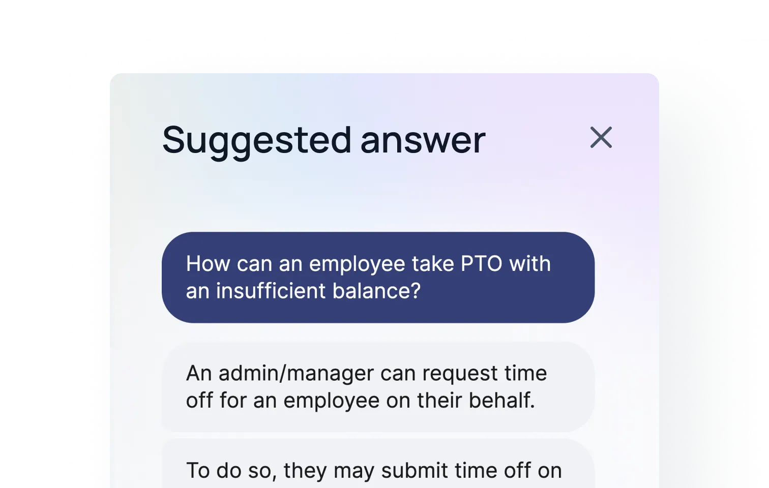 Never answer twice